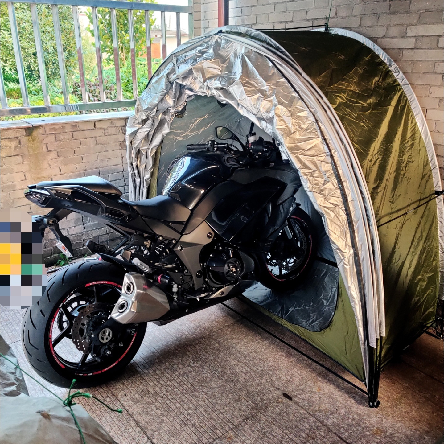 Grow Tent 4X4 - Motorcycle Shed Tent, Bike Shelters, Storage