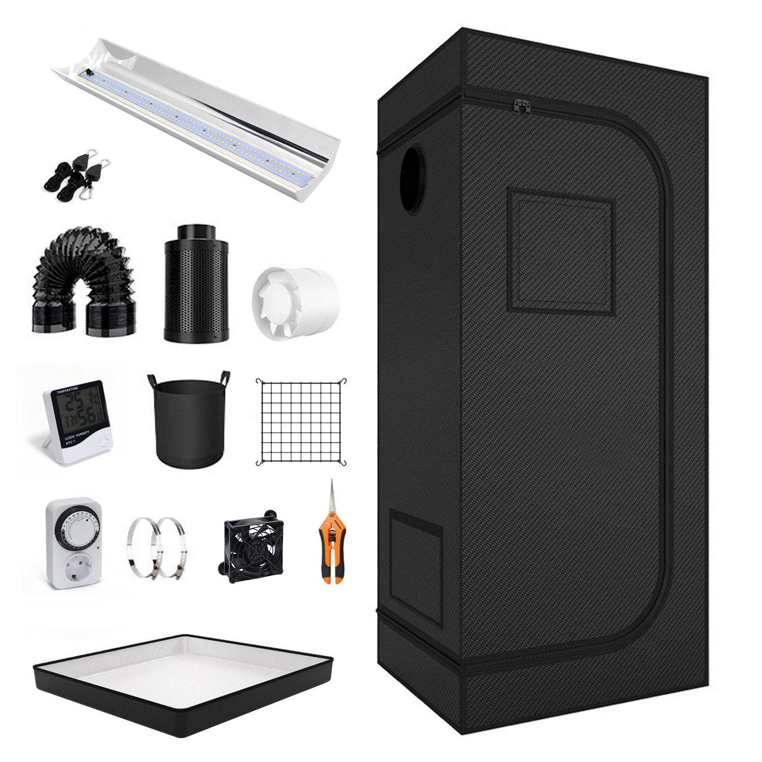 Grow Tent 4X4 - 4x4 Grow Tent Complete Kit LED