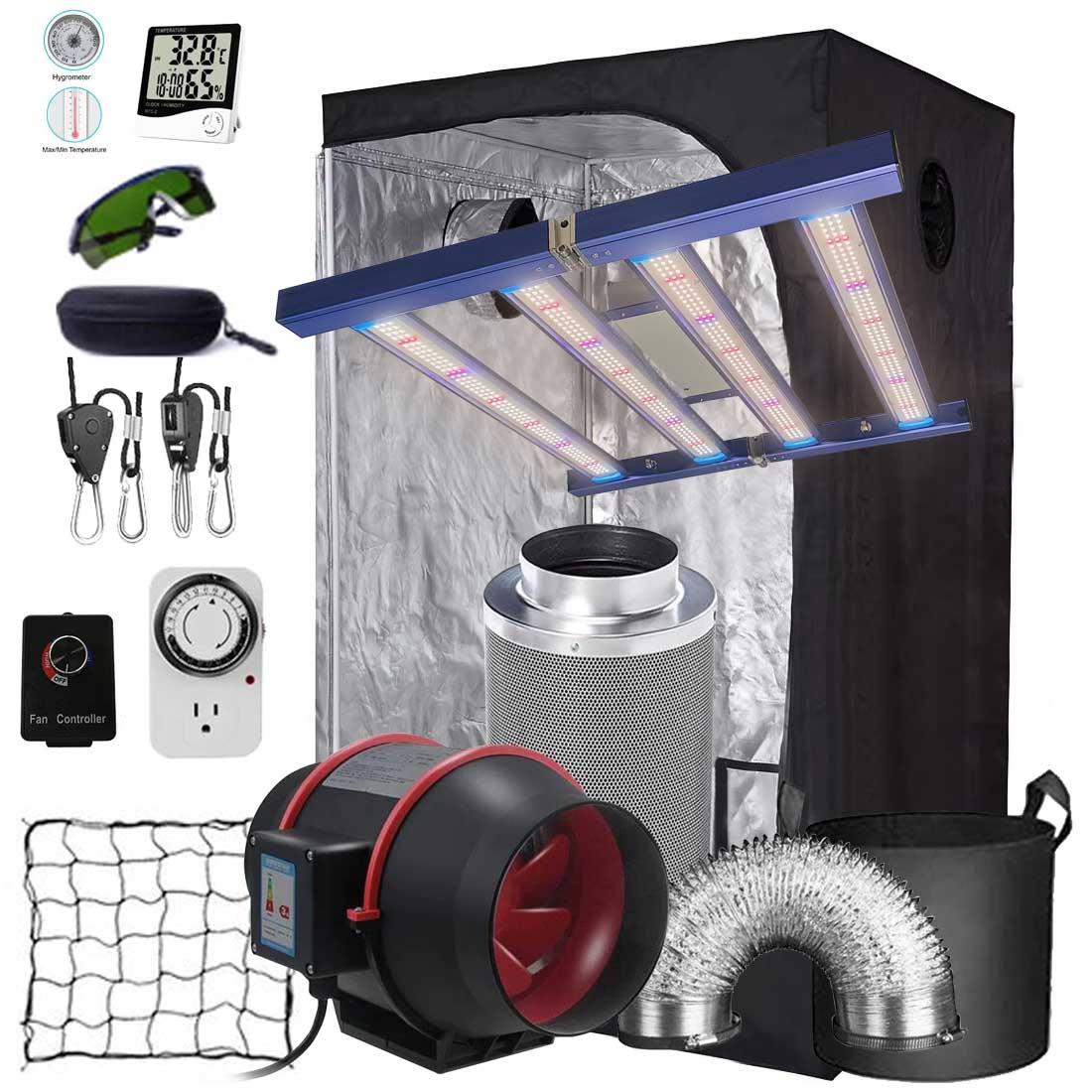 Grow Tent 4X4 - 240W 320W 400W 720W Led Grow