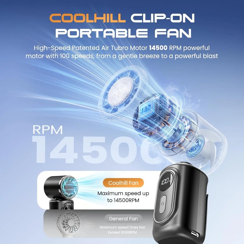 Portable Mini Fan Handheld Sma - Oscillating Fan Clip บทวิจารณ์และราคา