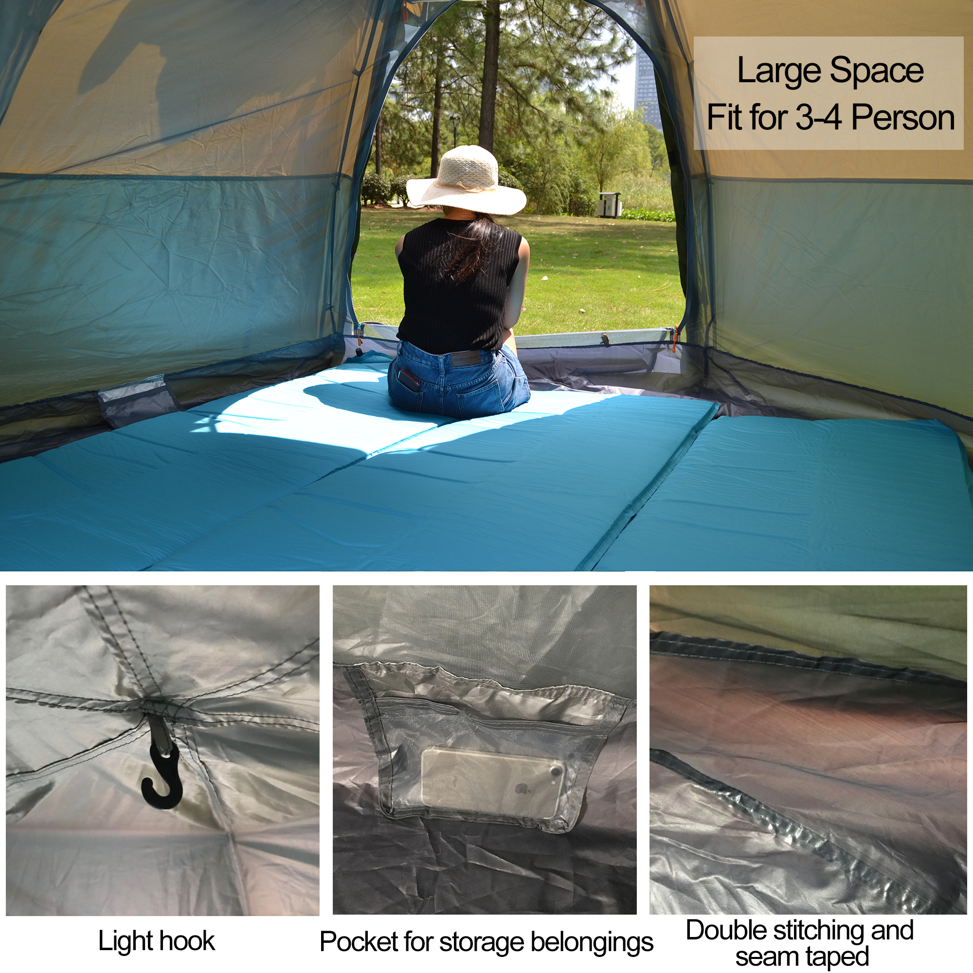 Desert&Fox 3-4 Person Dome Aut - Grow Tent 4X4 บทวิจารณ์และราคา