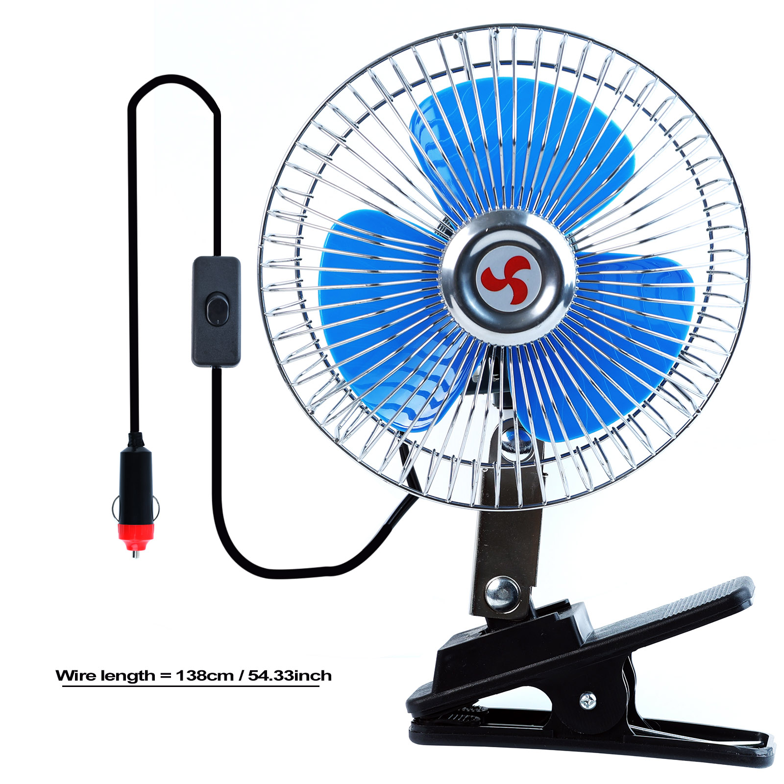 12V 6'' 360 Rotation Summer Ca - Oscillating Fan Clip บทวิจารณ์และราคา