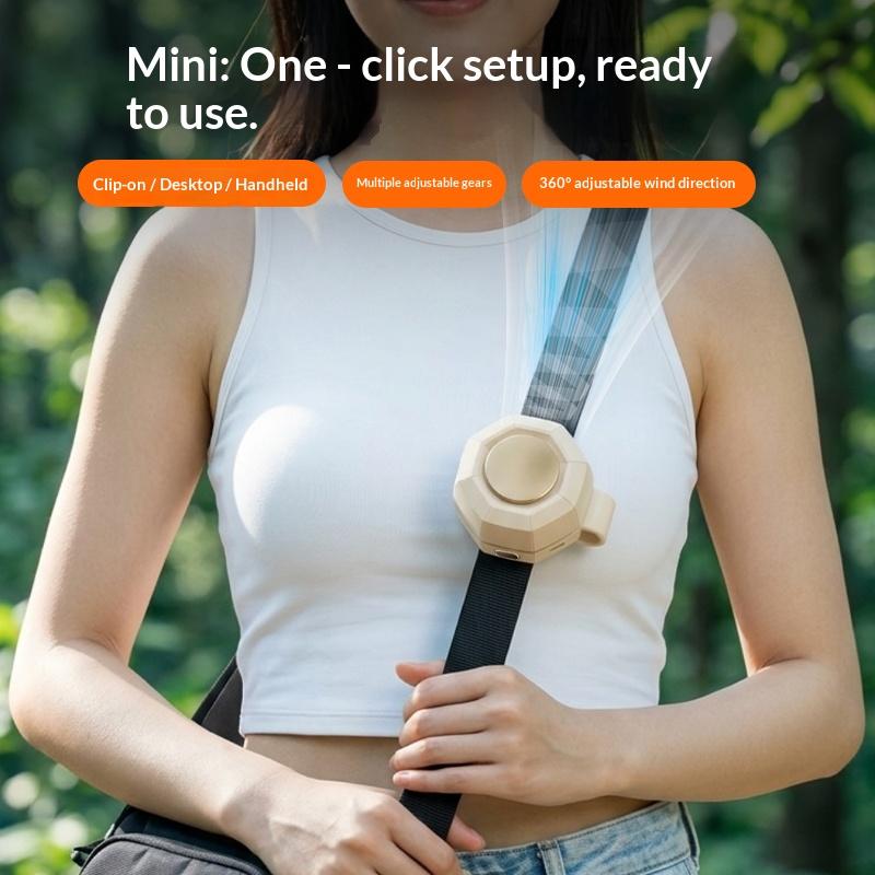 Portable mini clip-on bladeles - Oscillating Fan Clip บทวิจารณ์และราคา