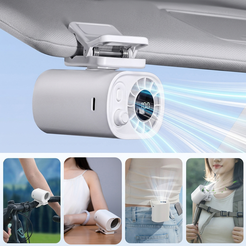 Clip-On Car Fan 360° Rotatable - Oscillating Fan Clip บทวิจารณ์และราคา
