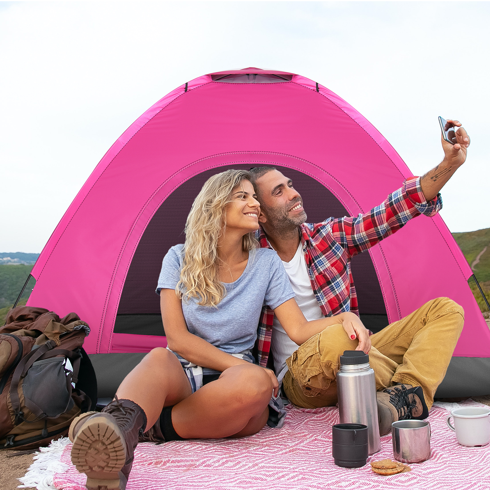 3 4 Person Camping Dome Tent W - Grow Tent 4X4 บทวิจารณ์และราคา