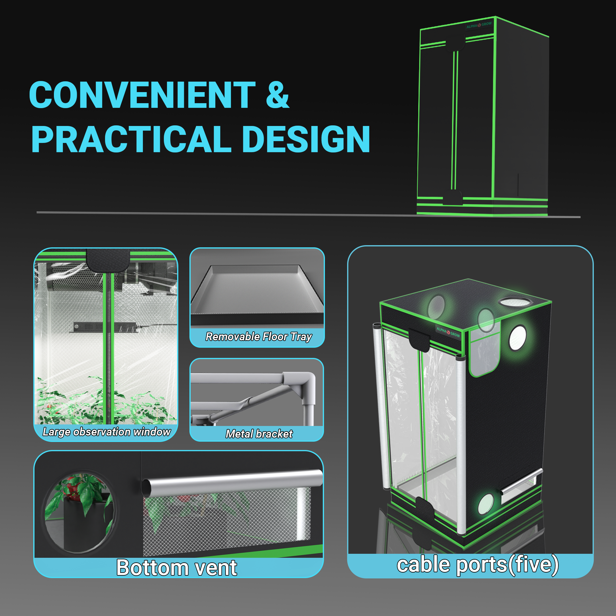 NEW Grow Tent Wall Growing Ten - Grow Tent 4X4 บทวิจารณ์และราคา