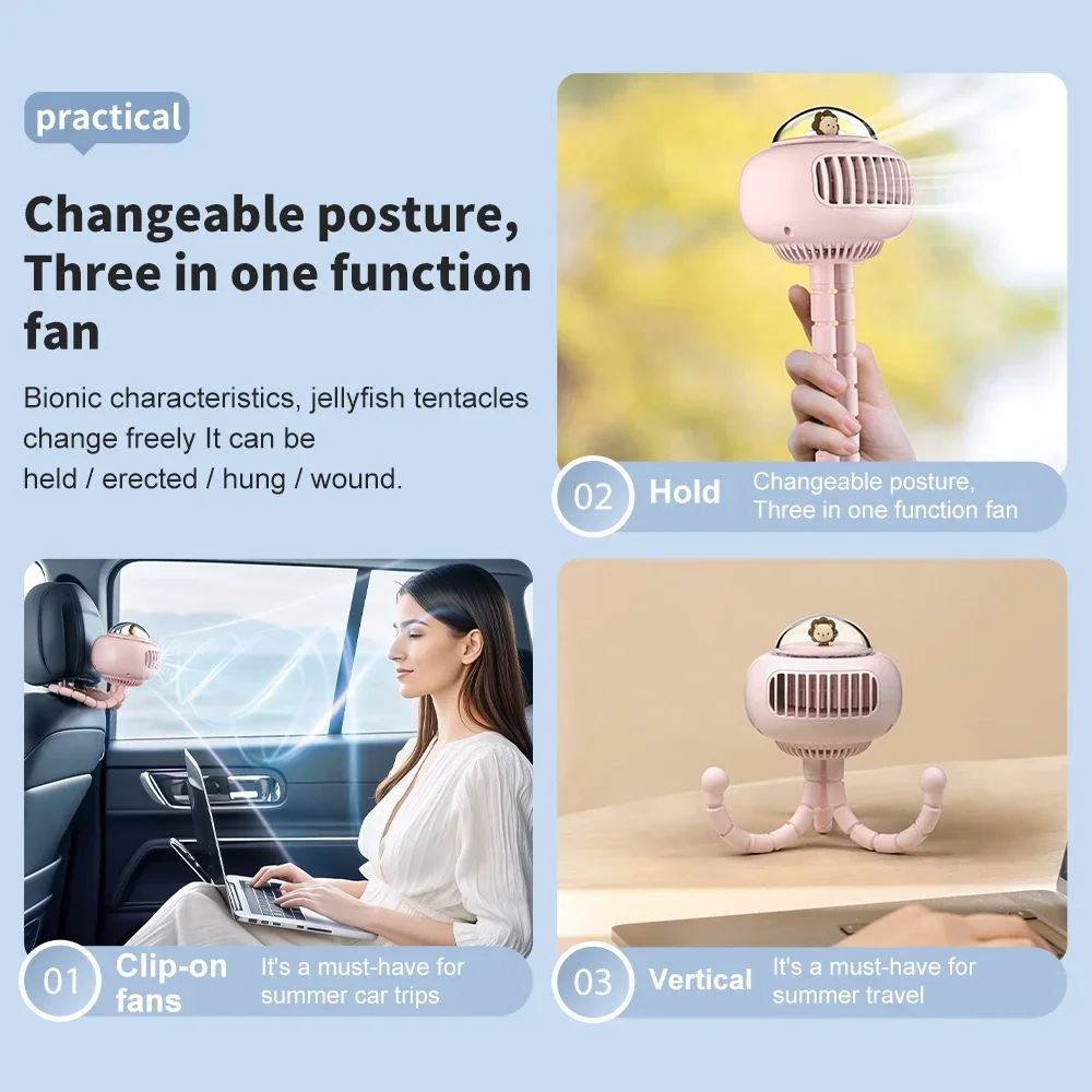 Mini Stroller Fan, Automatic O - Oscillating Fan Clip บทวิจารณ์และราคา