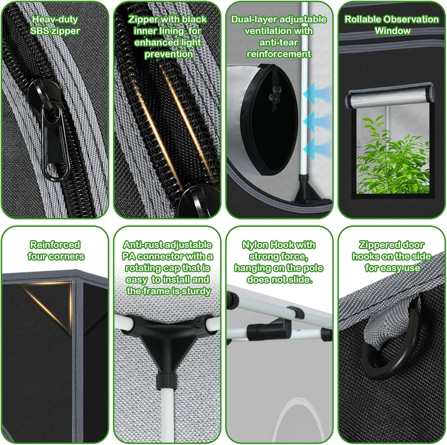Grow Tent 48x48x78 for Indoor  - Grow Tent 4X4 บทวิจารณ์และราคา