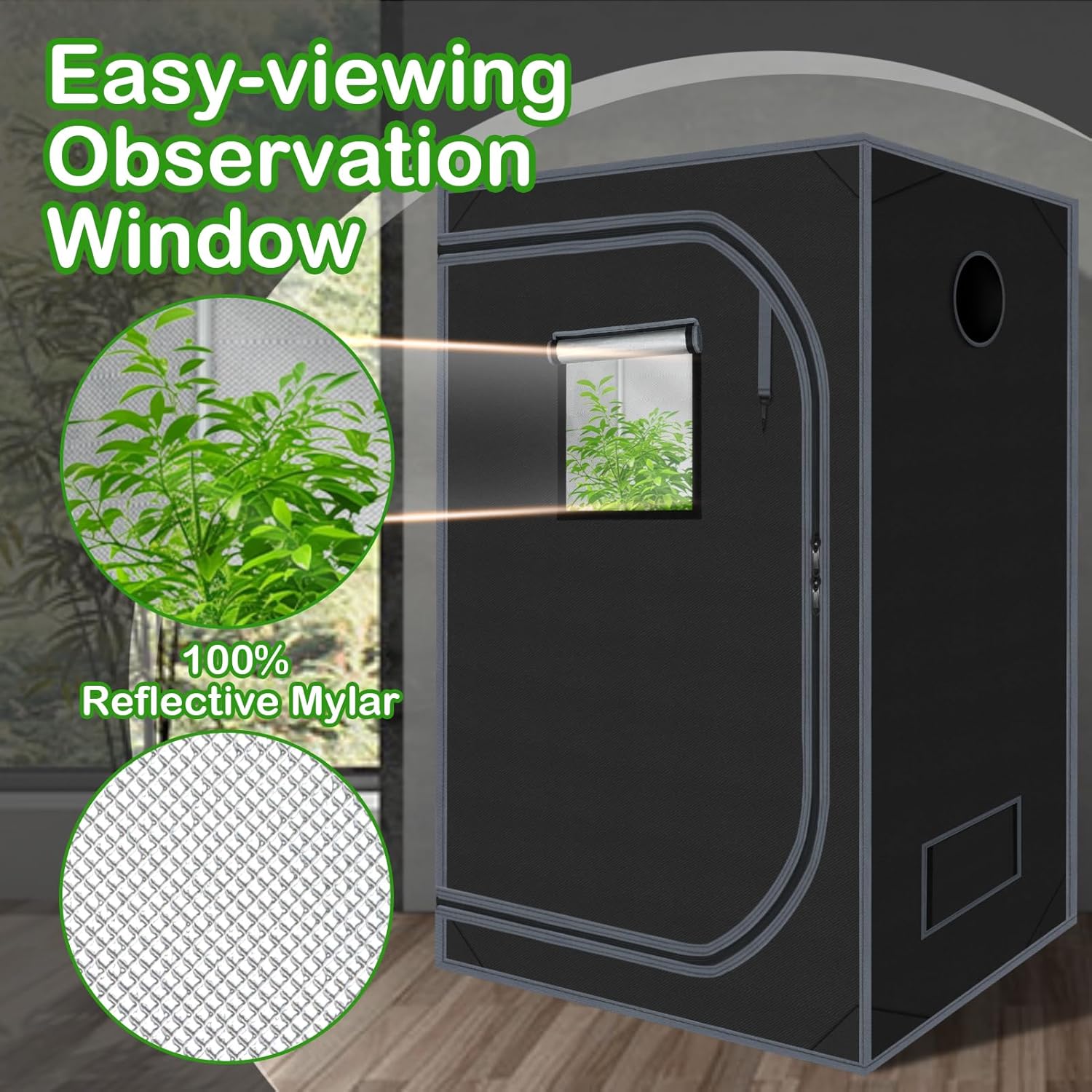 Grow Tent 48x48x78 for Indoor  - Grow Tent 4X4 บทวิจารณ์และราคา