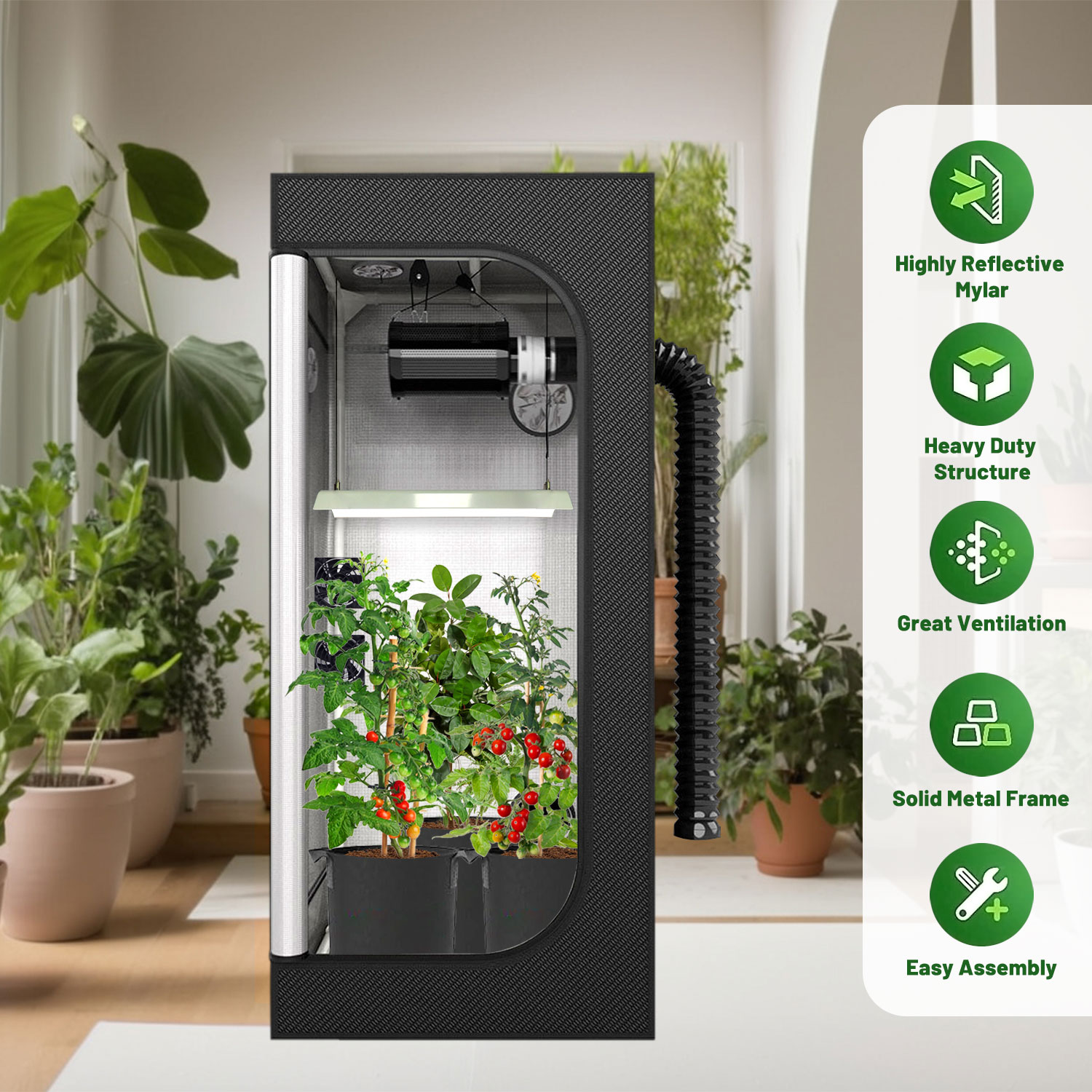 4x4 Grow Tent Complete Kit LED - Grow Tent 4X4 บทวิจารณ์และราคา