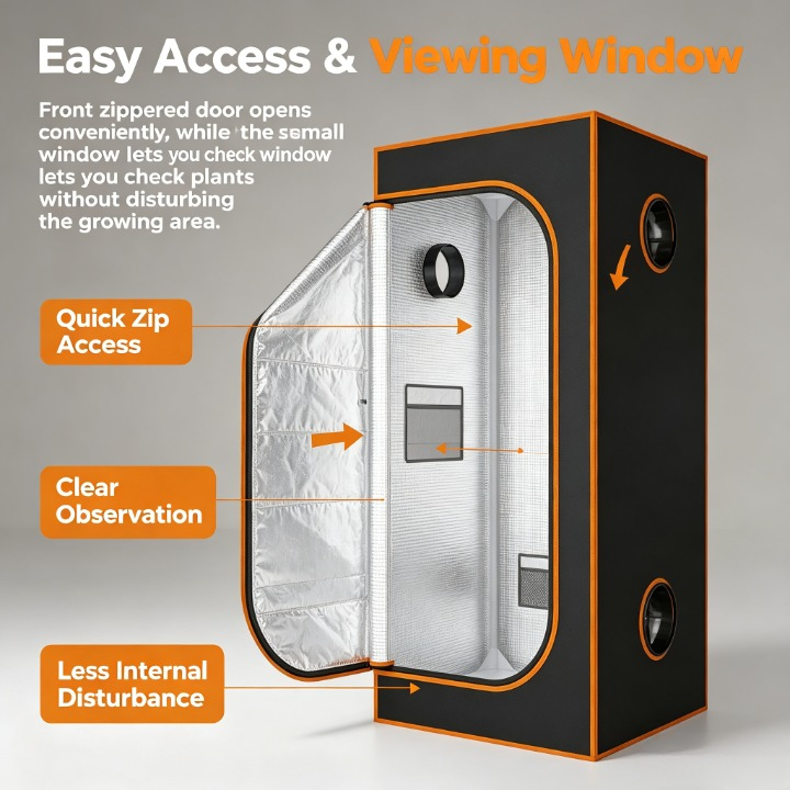 Indoor Grow Tent 600D Oxford M - Grow Tent 4X4 บทวิจารณ์และราคา