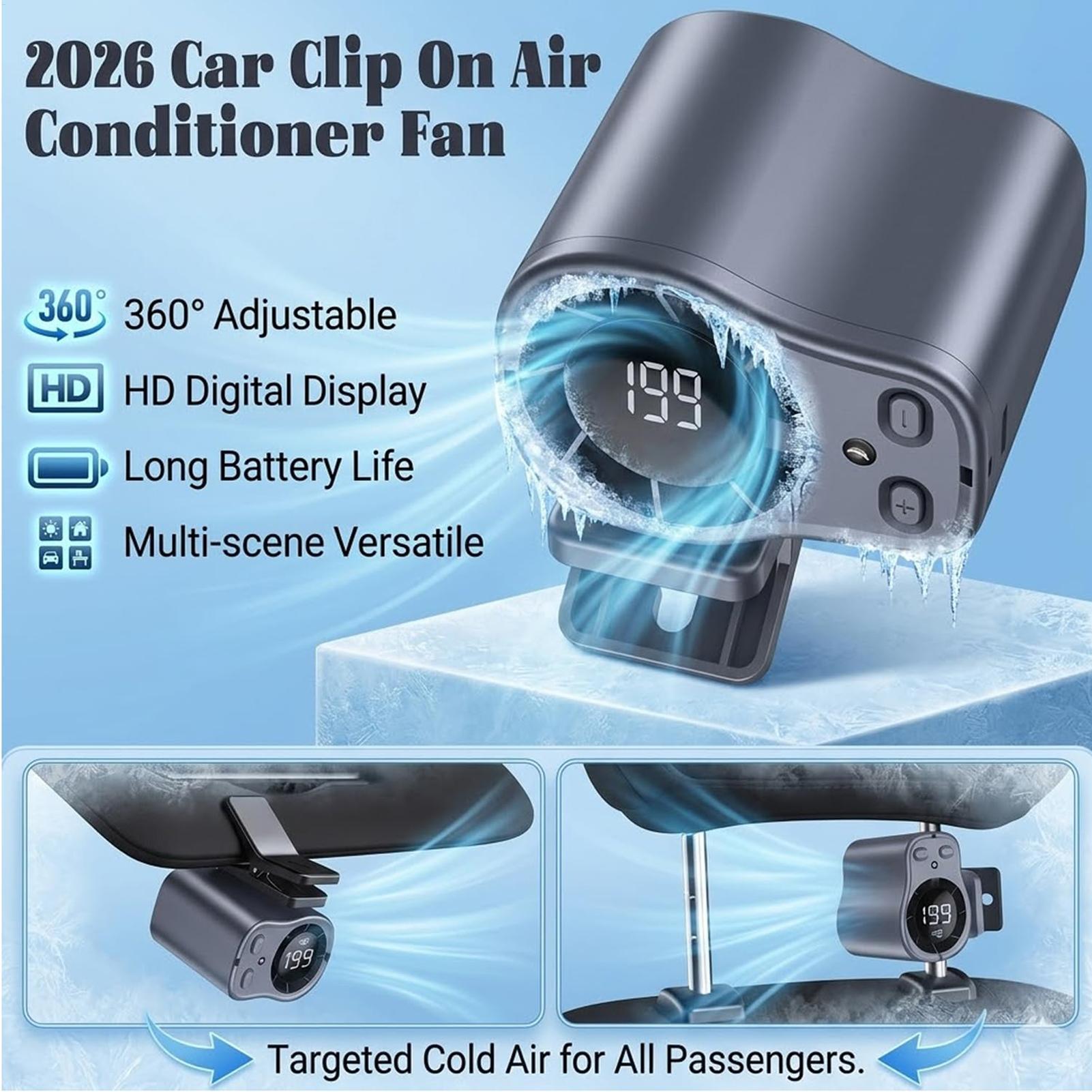 Semiconductor Cooling Car Fan  - Oscillating Fan Clip บทวิจารณ์และราคา