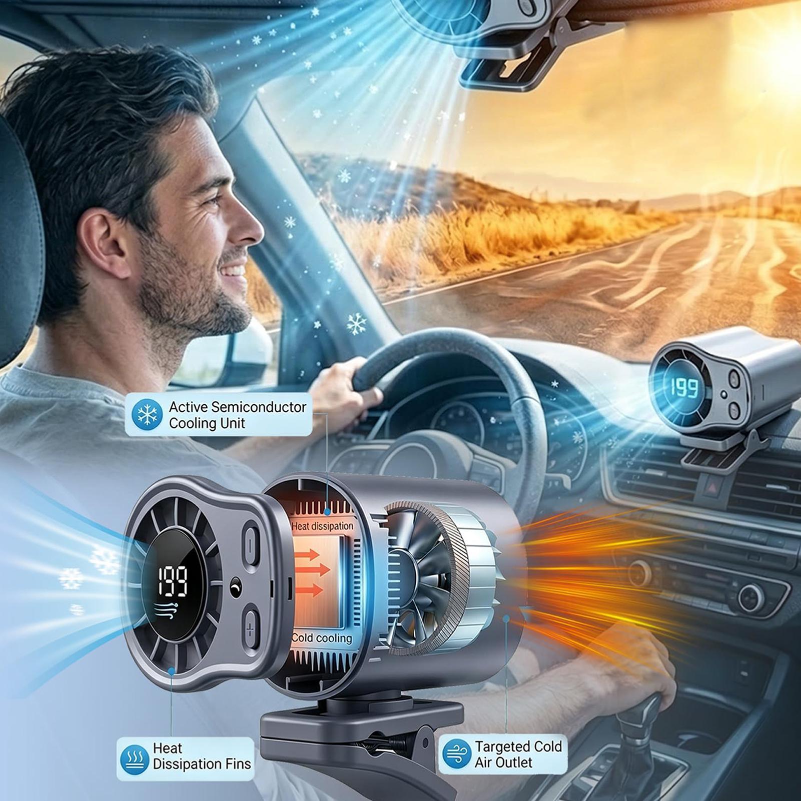 Semiconductor Cooling Car Fan  - Oscillating Fan Clip บทวิจารณ์และราคา