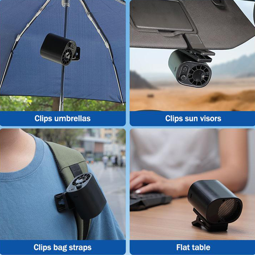 Portable Clip on Fan, 1400mAh  - Oscillating Fan Clip บทวิจารณ์และราคา